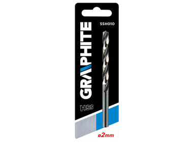 Zdjęcie: Wiertło do metalu HSS-CNC 124 stopnie Pro-Tec, 2.0 mm GRAPHITE
