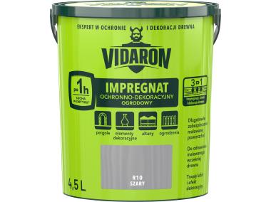 Zdjęcie: Impregnat ochronno- dekoracyjny 4,5 L szary VIDARON