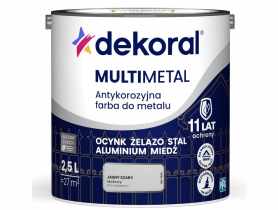 Farba do metalu Multimetal Antykorozyjna Jasny szary 2,5 L DEKORAL