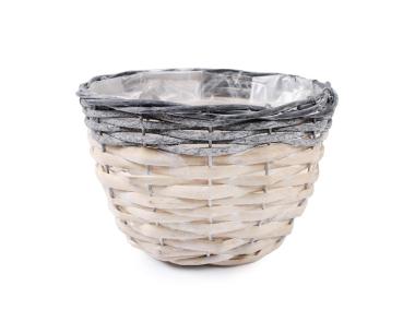Zdjęcie: Osłonka wiklinowa na doniczkę 19x19x12 cm TIN TOURS