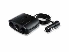 Rozgałęźnik gniazda zapalniczki na 3 gniazda + 1x port USB LB0127 LIBOX