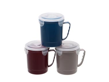 Zdjęcie: Kubek z pokrywką 0,71 L granatowy FIT&FRESH