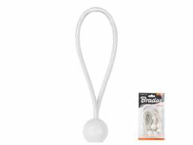Zestaw gum z kulką Bungee Cord Ball 20 cm, 10 sztuik - biały BRADAS