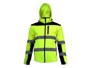 Zdjęcie: Softshell ostrzegawczy z odpinanymi rękawami żółty M LAHTI PRO
