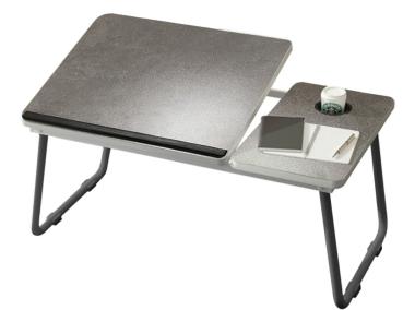 Zdjęcie: Stolik pod laptop Kimos szaro-czarny TS INTERIOR