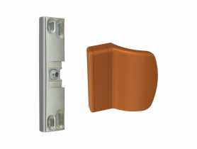 Zatrzask drzwi balkonowych MD z uchwytem dąb METRO