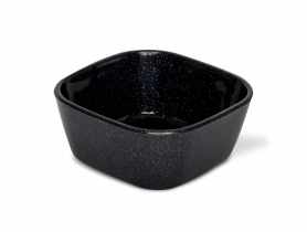 Miseczka kwadratowa na dipy 7x7x3 cm 100 ml czarna PRIMPOL