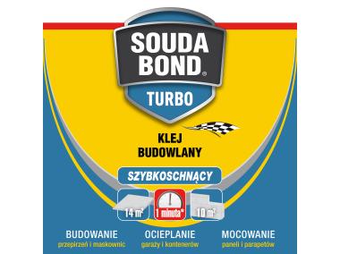 Zdjęcie: Klej budowlany szybkoschnący Soudabond Easy Turbo z aplikatorem Genius Gun 750 ml SOUDAL