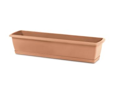 Zdjęcie: Skrzynka balkonowa z podstawką Espana Set terakota PROSPERPLAST