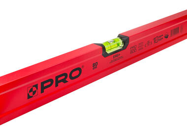 Zdjęcie: Poziomnica PRO600 malowana czerwona 80 cm PRO