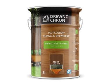 Zdjęcie: Impregnat Express orzech ciemny 4,5 L DREWNOCHRON