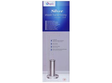 Zdjęcie: Stojak łazienkowy model 104 srebrny SEPIO