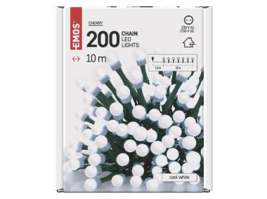 Zdjęcie: Lampki choinkowe 200 LED kulki 10 m IP20 CW EMOS