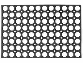 Wycieraczka Honey Comb 45x75 cm czarna MULTI-DECOR