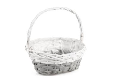 Zdjęcie: Kosz wiklinowy z folią do obsadzania kwiatami 32x26x11,5x16,5/36 cm TIN TOURS