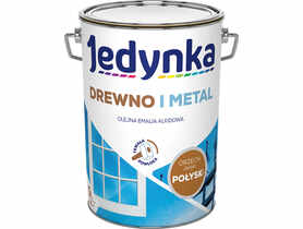 Emalia olejno-alkidowa drewno i metal orzech jasny 5 L połysk JEDYNKA