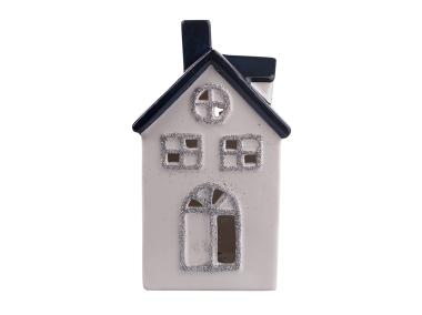 Zdjęcie: Domek oświetlenie LED granatowy dach 8x7x12 cm ALTOMDESIGN