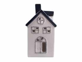 Domek oświetlenie LED granatowy dach 8x7x12 cm ALTOMDESIGN