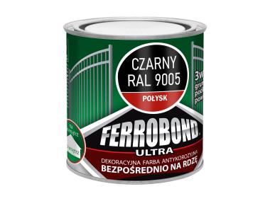 Zdjęcie: Farba antykorozyjna Ferrobond Ultra połysk czarny 0,25L JURGA