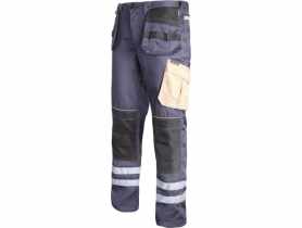 Spodnie szar-czar-beż z pasami odblask., "3xl", CE, LAHTI