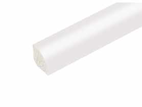 Kształtownik PVC ćwierćwałek 13 mm - 2,5 m biały CEZAR
