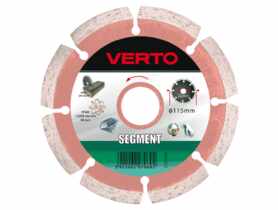 Tarcza diamentowa 115 x 22.2 mm, segmentowa VERTO
