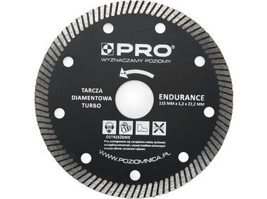 Zdjęcie: Tarcza diamentowa turbo Endurance 115 x 7 x 1.2 x 22.2 mm PRO FACHMAYER MAX