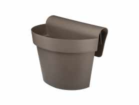 Doniczka balkonowa z uchwytem Esprit 30x20 cm mokka VERDENIA