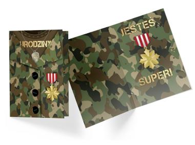 Zdjęcie: Karnet PR-316 Urodziny - moro KUKARTKA
