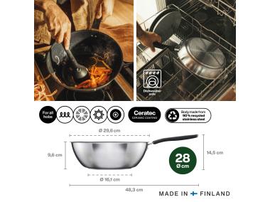 Zdjęcie: Wok 28 cm FF z powłoką ceramiczną FISKARS