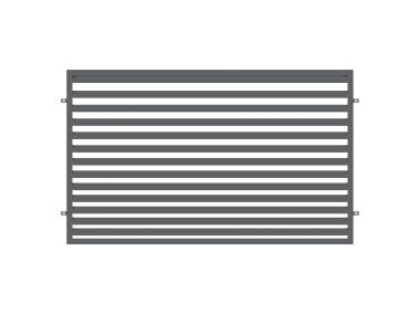 Zdjęcie: Przęsło ogrodzeniowe Bona 2x1,2 m stal ocynk+ral 7016 struktura POLBRAM