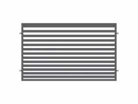 Przęsło ogrodzeniowe Bona 2x1,2 m stal ocynk+ral 7016 struktura POLBRAM