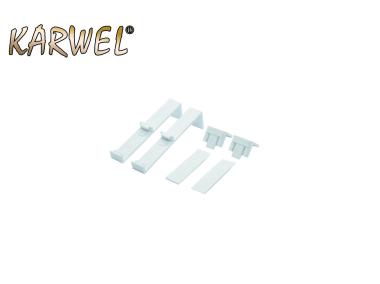 Zdjęcie: Zaczepy plastikowe górne długie Mini 2 szt. szybki montaż KARWEL