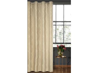 Zdjęcie: Zasłona dekoracyjna Pierre Cardin Margo 140x250 cm beżowy EUROFIRANY