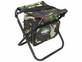 Stołek składany z torbą, max 100 kg, 40x38x31 cm camo MIKADO