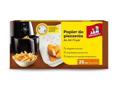 Zdjęcie: Papier do pieczenia AirFryer 25 sztuk JAN NIEZBĘDNY