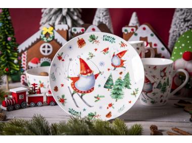 Zdjęcie: Talerz deserowy 20,5 cm Zimowe skrzaty ALTOM DESIGN