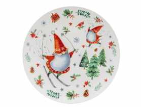 Talerz deserowy 20,5 cm Zimowe skrzaty ALTOM DESIGN