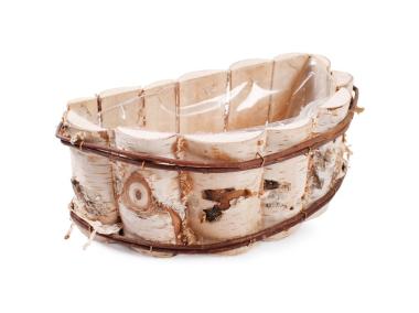Zdjęcie: Skrzynka z brzozy z folią 34x20x13 cm półokrągła TIN TOURS