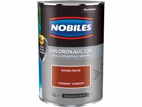Farba emalia chlorokauczukowa 1 L czerwony tlenkowy NOBILES