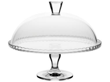 Zdjęcie: Patera na nóżce z kloszem Patisserie 32 cm PASABAHCE