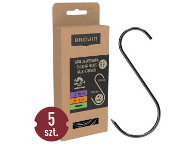 Zdjęcie: Haki do wędzarni - tradycyjne 4 mm x 150 mm 5 szt. 311204 BROWIN