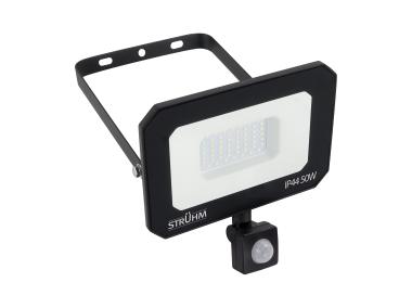 Zdjęcie: Naświetlacz SMD LED z czujnikiem ruchu Aston LED S 50 W NW kolor czarny STRUHM