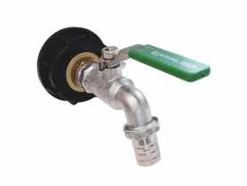 Korek 55/60 z zaworem kulowy czerpalnym 3/4"x3/4"x20, do zbiornika 1000l ibc CALIDO