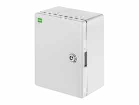 Szafka rozdzielcza Industrial SR4 210x280x130 z płytą metalową IP65 szary ELEKTRO-PLAST