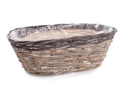 Zdjęcie: Osłonka wiklinowa 36x21x13 cm owalna TIN TOURS