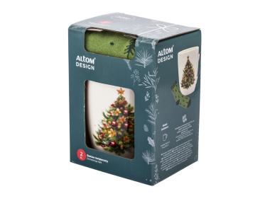 Zdjęcie: Kubek choinka zielona 340 ml ze skarpetami ALTOM DESIGN