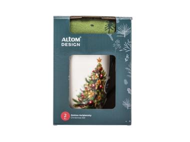 Zdjęcie: Kubek choinka zielona 340 ml ze skarpetami ALTOM DESIGN