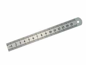 Przymiar stalowy sztywn 330x28 mm dwustronnie skalowany MEGA