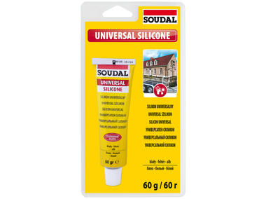 Zdjęcie: Silikon uniwersalny blister 60 g biały SOUDAL
